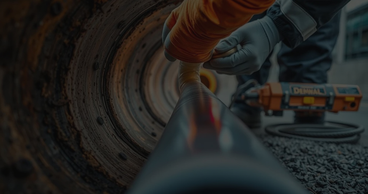 RelinePro trenchless relining work in progress on an Auckland drainage asset